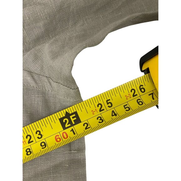 Massimo Dutti Studio Mens Dress Shirt Linen XL Green Gray 8411/840 NWT - Picture 12 of 14